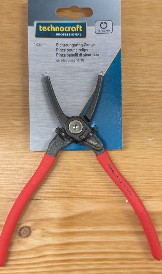Technocraft Tutti gli attrezzi: Technocraft Sicherungsring-Zange 180 mm neu – Nuovo e nell'imballaggio originale da Rickenbach SZ venduto da febele 1