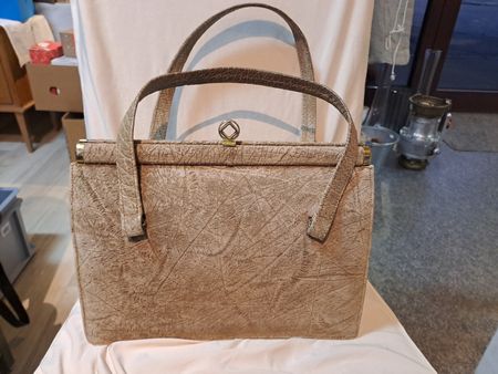 Lederhandtasche 50er-Jahre von Corbeau Curio