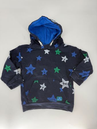 Hoodie/ Kapuzenpullover mit Sternen Gr. 98 von Migros
