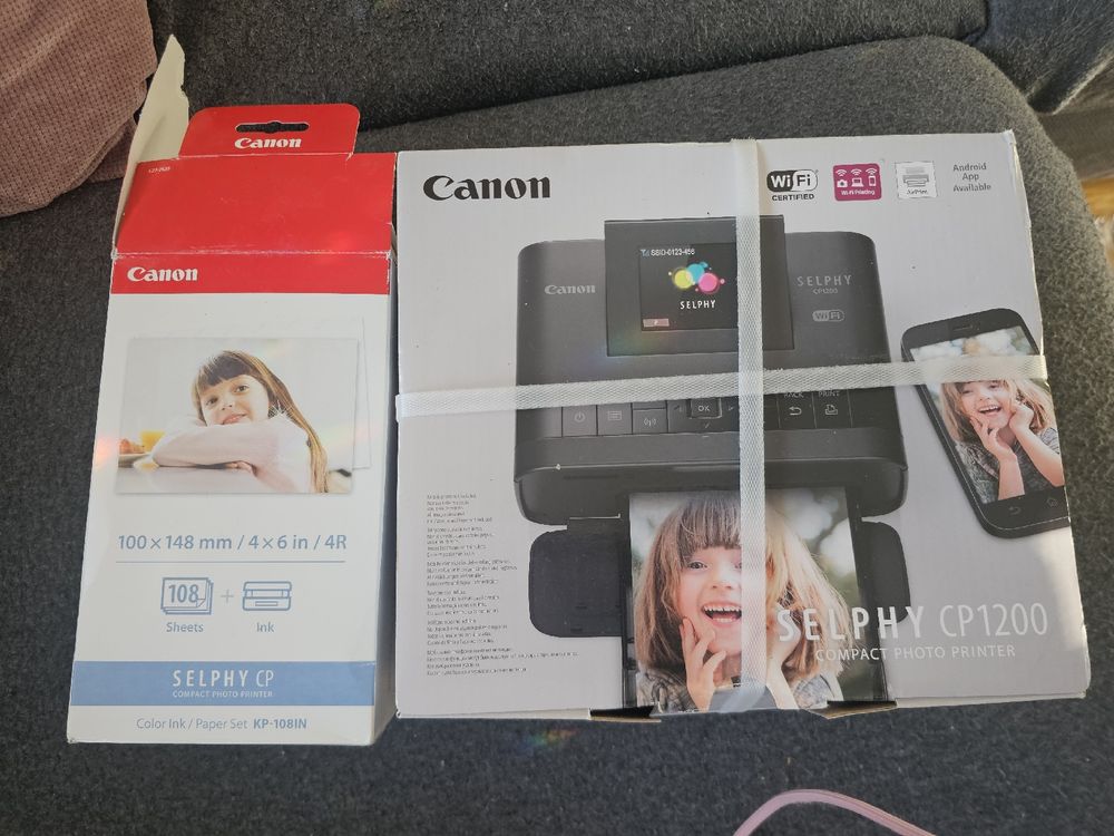 Canon Selphy CP1200 Fotodrucker + Papier (Neu und originalverpackt) in ...