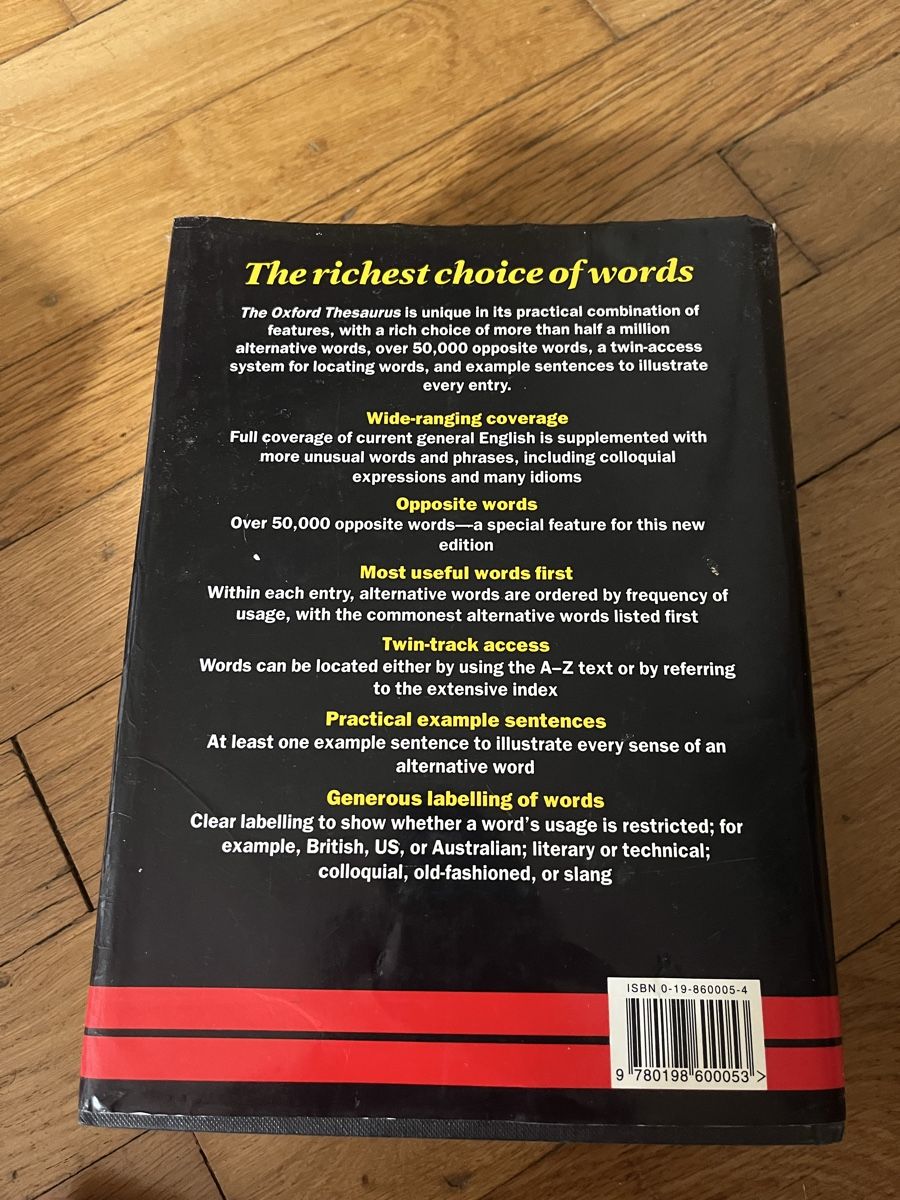 Libri: The Oxford Thesaurus  – Usato da Basel venduto da hal_s2bt 1