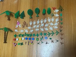 82 verschiedene Lego Bäume Palmen Sträucher Blumen