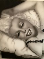 Airbrush Bild mit Marilyn Monroe