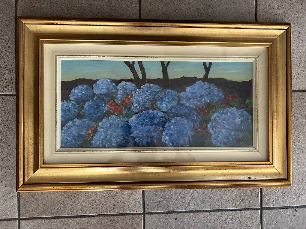 Tableaux: Dipinto a olio ortensia – D'occasion à novaggio par cam_5stl