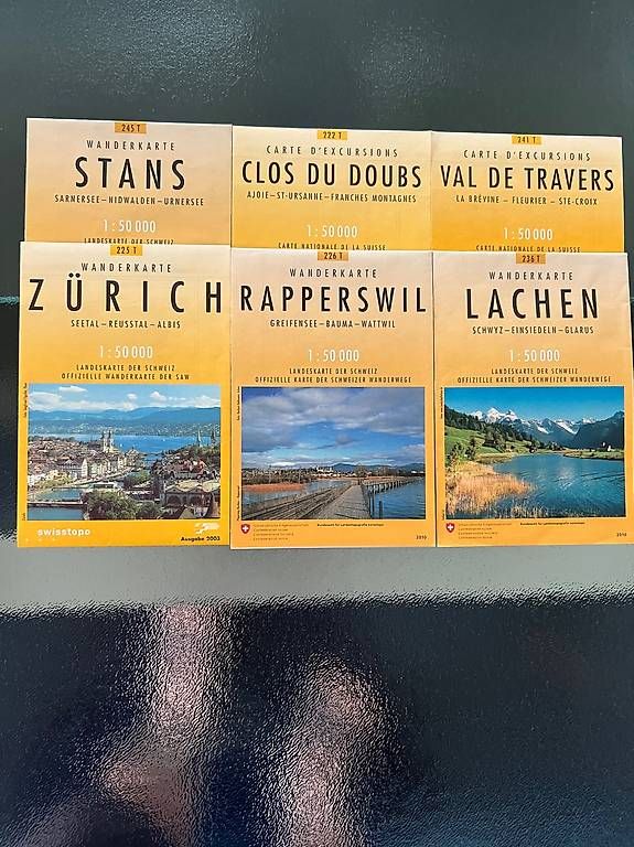 Cartine & Atlanti: Wanderkarten 1:50'000 – Usato da Allschwil venduto da Hesch13