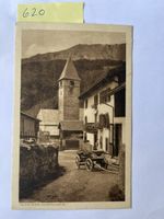 Alte Ansichtskarte Klosters Dorfpartie, 1921 mit Stempel