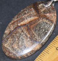 Anhänger L-4466 – Boulder Opal Cabochon – 38x22mm