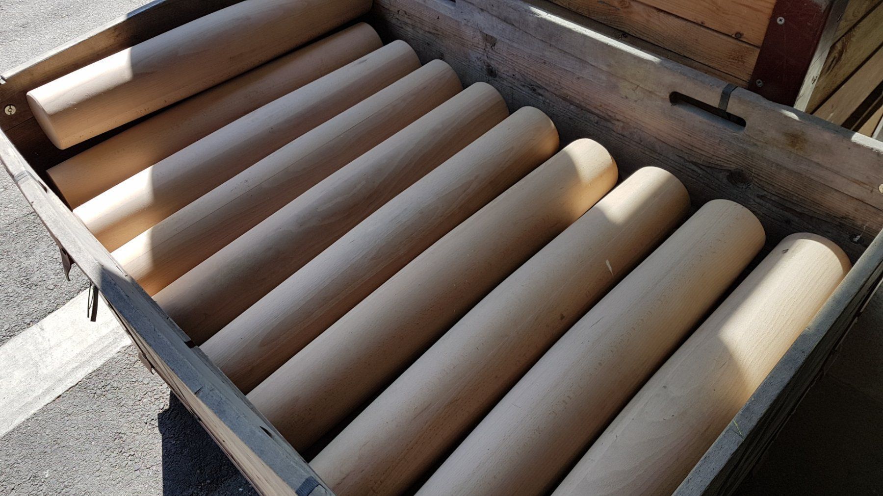 Articles en bois: Holzsäulen massiv Buche – Neuf (Voir description) à Sulgen par Wag0815 3