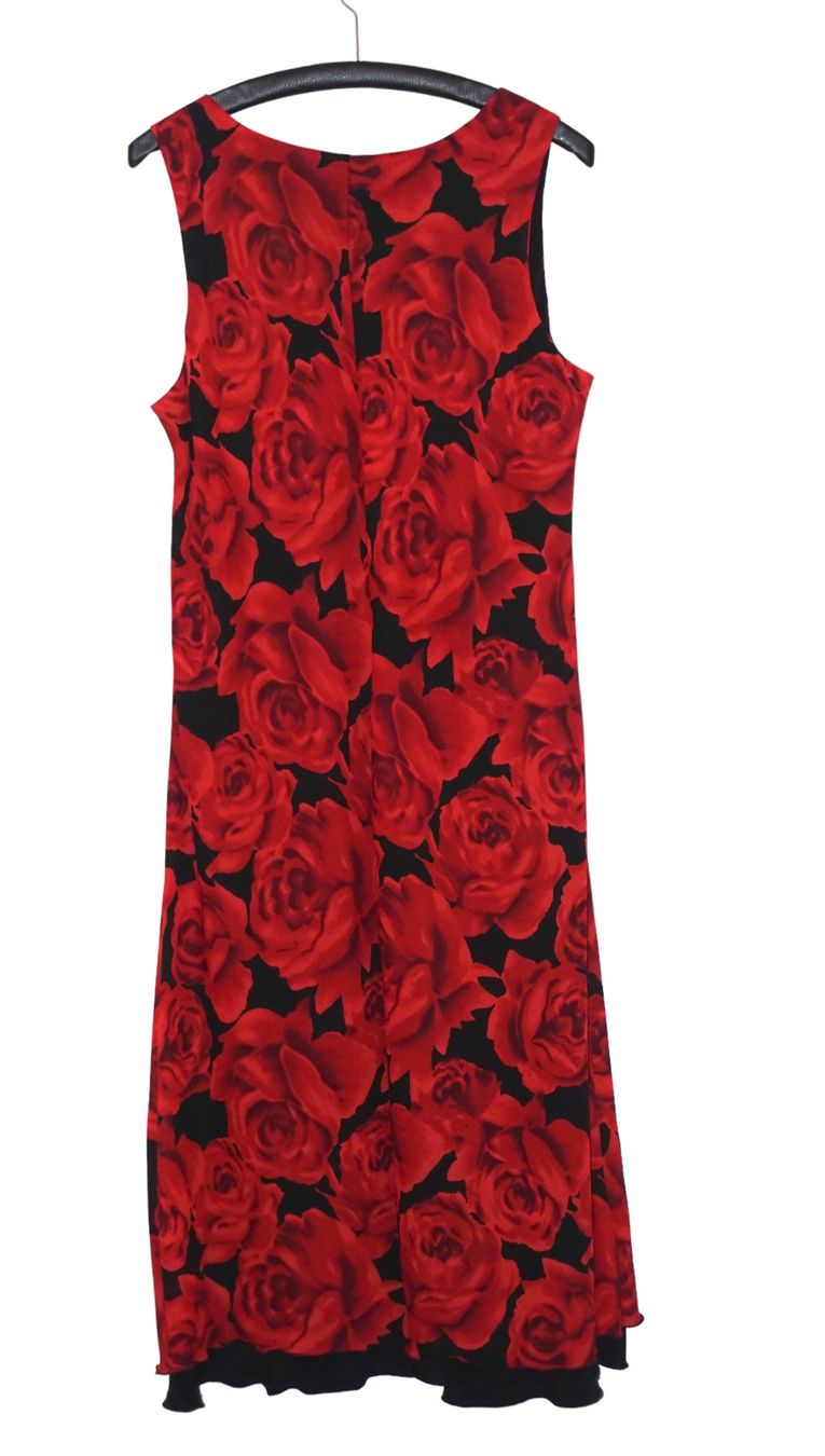 Vestiti: Kleid rot/schwarz   Double-face mit Blumenmuster – Usato da Horw venduto da fio_9n92 1