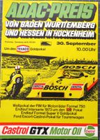 Orig. Rennprogramm Interserie Hockenheim 1973