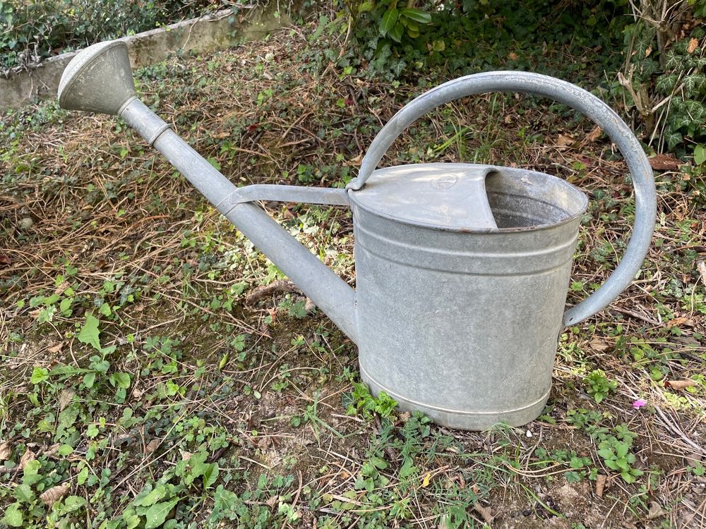 Arrosoir En Zinc 5 Litres Antikas - Style Maison De Campagne Vintage Pour Jardin Et Décoration