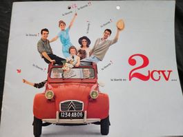 Citroen 2CV  la liberté en 2CV  Prospekt ca 1963   xx