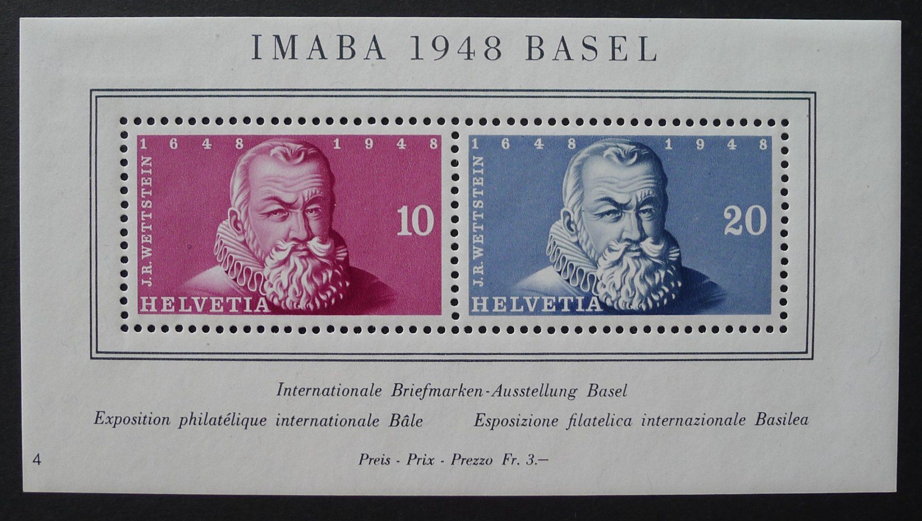 Alle Briefmarken: W31 IMABA BASEL Block ungebraucht *, Kat: 80.- – Gebraucht aus Ebikon von SilvioFreund