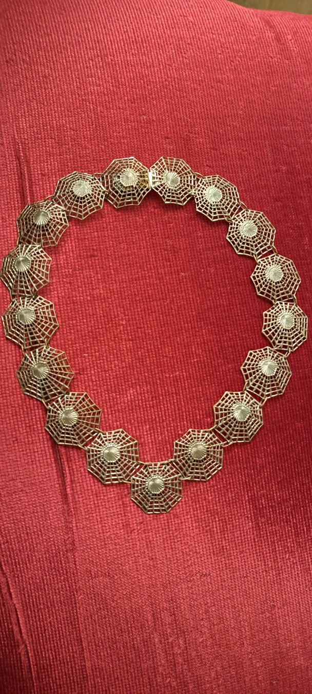 Catenine: Gothic Kette Spinnennetz vermutl. antik ca. 44cm, Verschluss – Usato da Ettingen venduto da Maranathatalitha 5