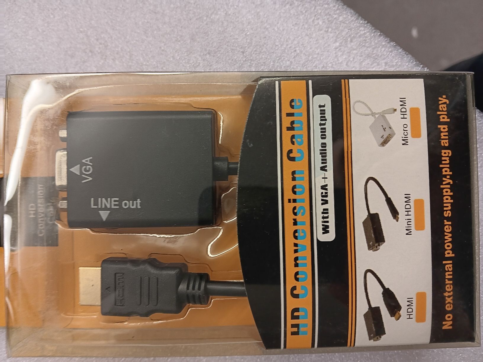 Convertisseurs: HDMI to VGA Adapter Converter Cable, Plug & Play – Neuf avec emballage d'origine à Ermatingen par rik4rdo