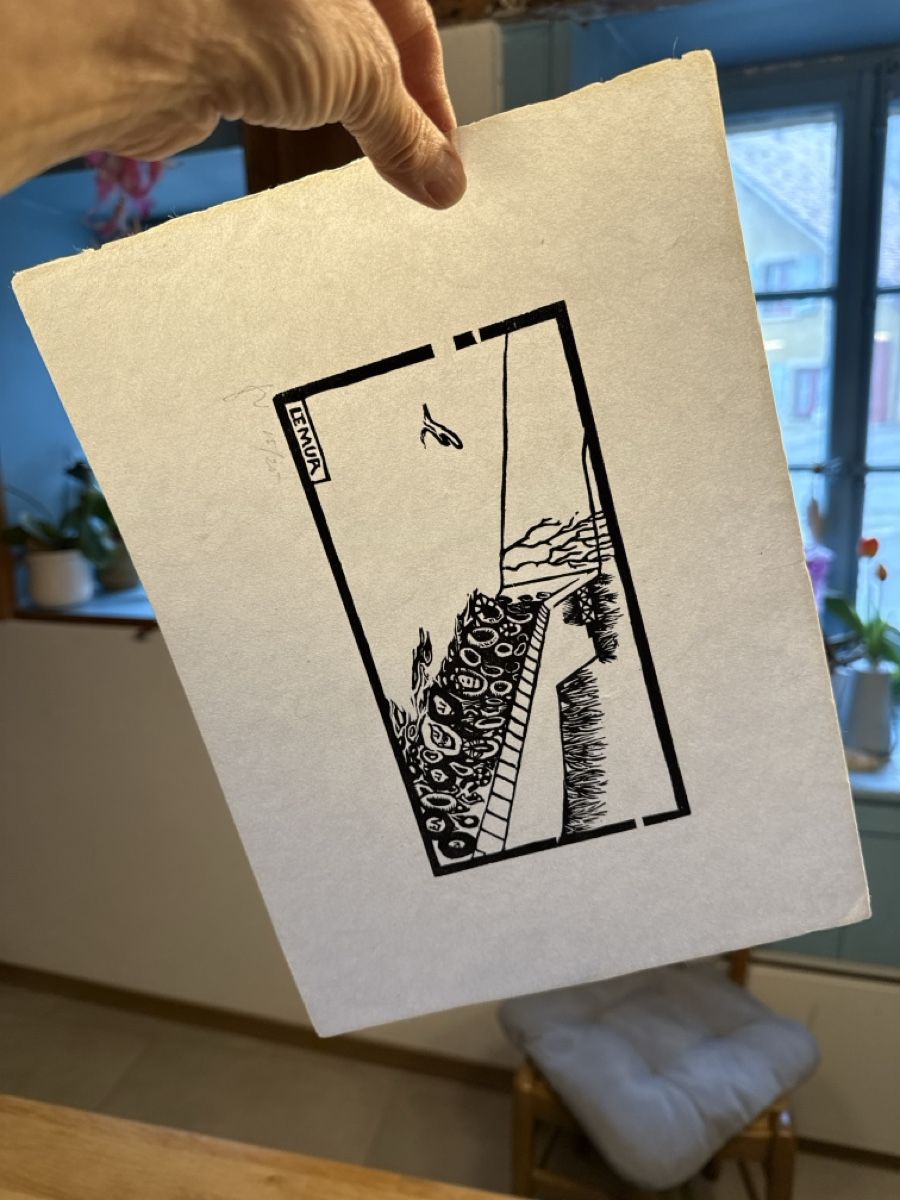 Xilografie: Félix Valloton For Ever 2025 Le mur gravure originale – Usato da Sergey venduto da sylviegut 5