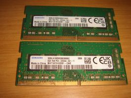 2 stück 8gb ddr4 3200 RAM für Laptop.