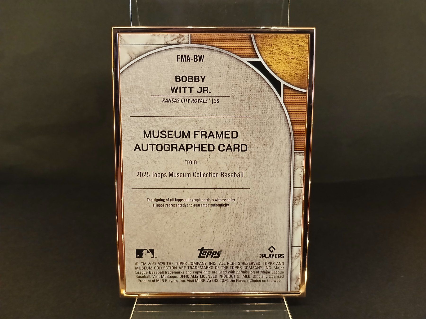 Topps Carte collezionabili: Topps Museum Baseball Bobby Witt Jr. Framed Auto /35 – Nuovo (secondo la descrizione) da Schaffhausen venduto da Hariyama 1