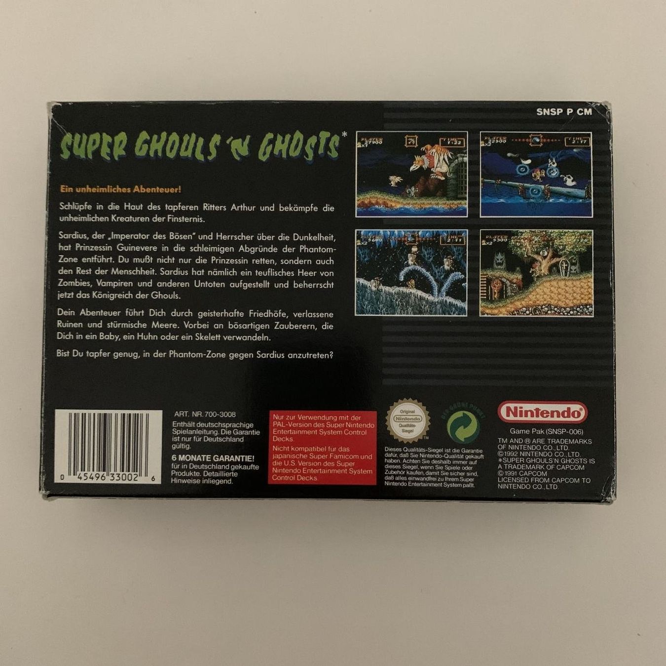 Nintendo Giochi: Super Ghouls 'N Ghosts - SNES - OVP – Usato da Zürich venduto da Mephisto87 1