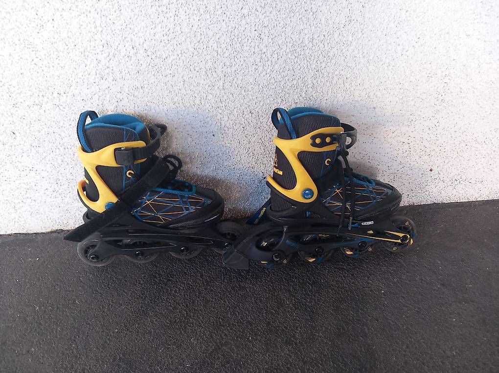 Pattini in linea & Pattini a rotelle: Inline Skates verstellbar 29-32 – Usato da Wagen venduto da hunt3r