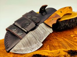 Top 1A Damast Messer Knife echter Faltenstahl handgeschlagen