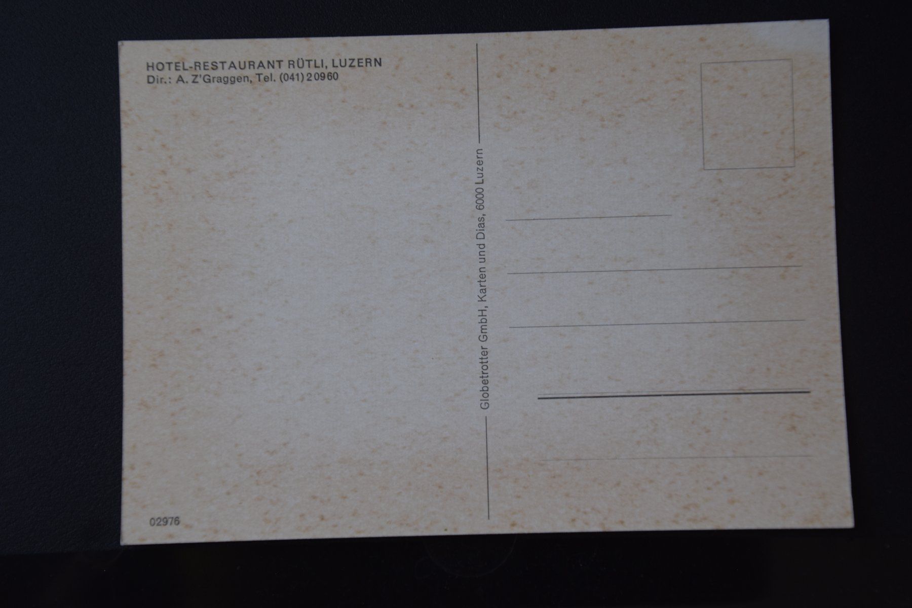 Cartoline postali: AK Luzern, Hotel Rütli – Usato da Luzern venduto da CH2018 1