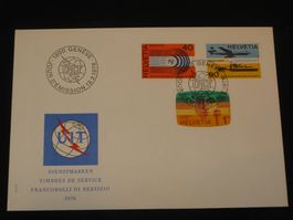 UIT Ergänzungswerte 1976 FDC Nr. 11 - 13