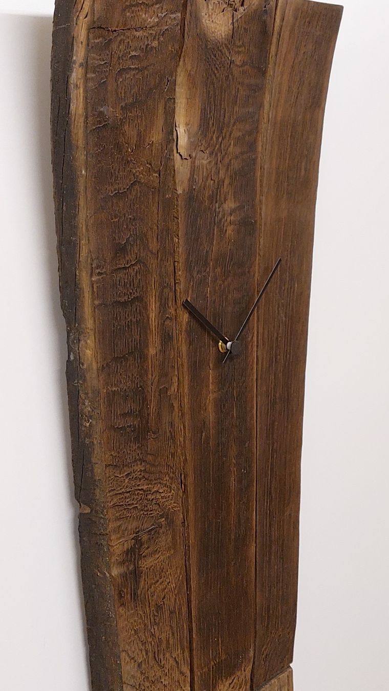 Uhren: Uhr aus Eichenfass-Dauben, Altholz Eiche – Neu und originalverpackt aus Egnach von Oldwoodstyle 9