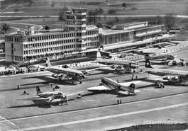 Kloten ZH // 1954 Flughof Flughafen Flugzeuge