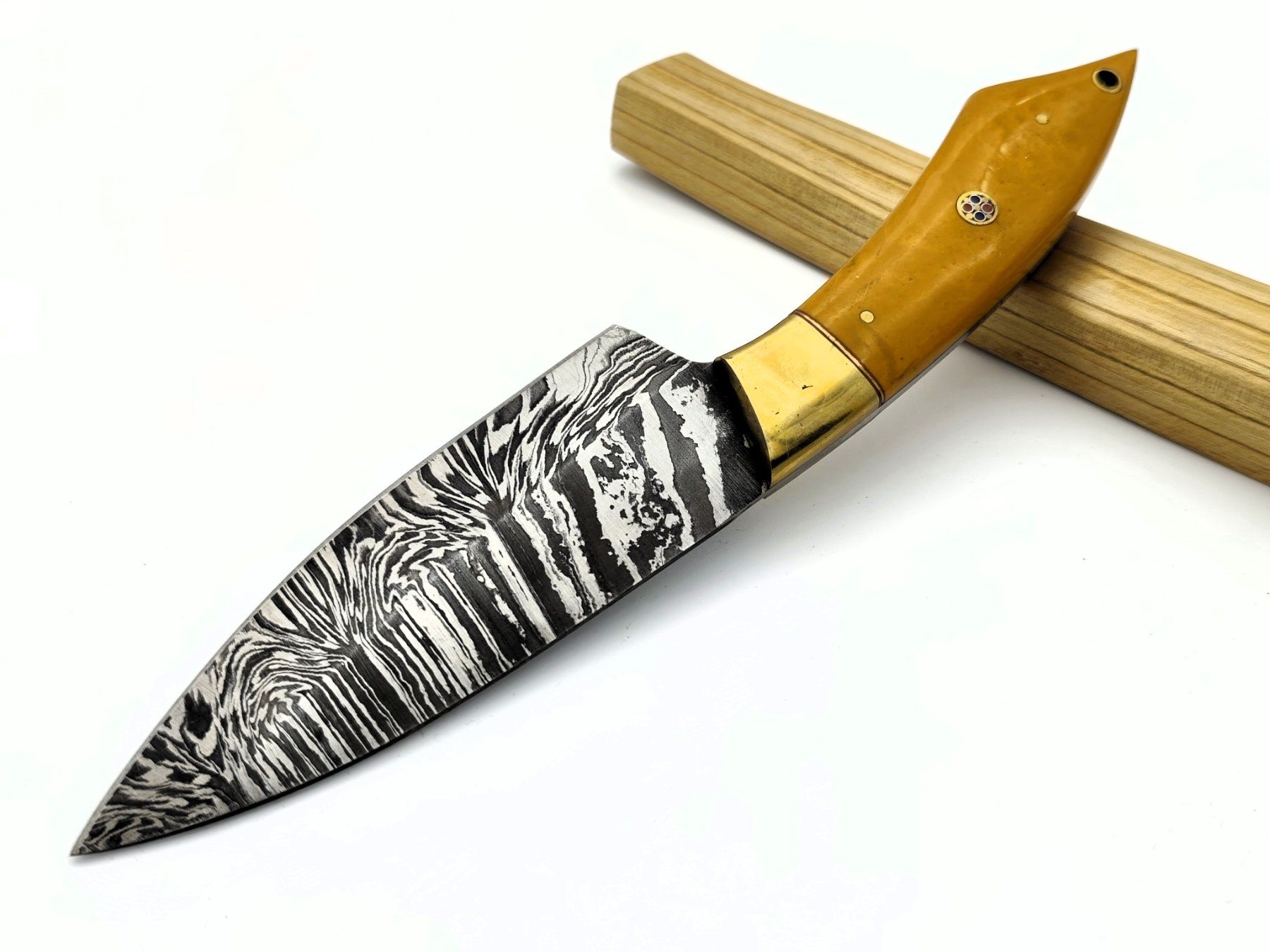 Coltelli da cucina: GEPRÜFT 1A Damast Messer Chefmesser Knife Damastmesser – Nuovo e nell'imballaggio originale da Arlesheim venduto da Premius_1 1