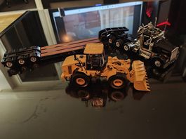 CAT 950H Radlader mit Kenworth W900 & Tieflader 1:50