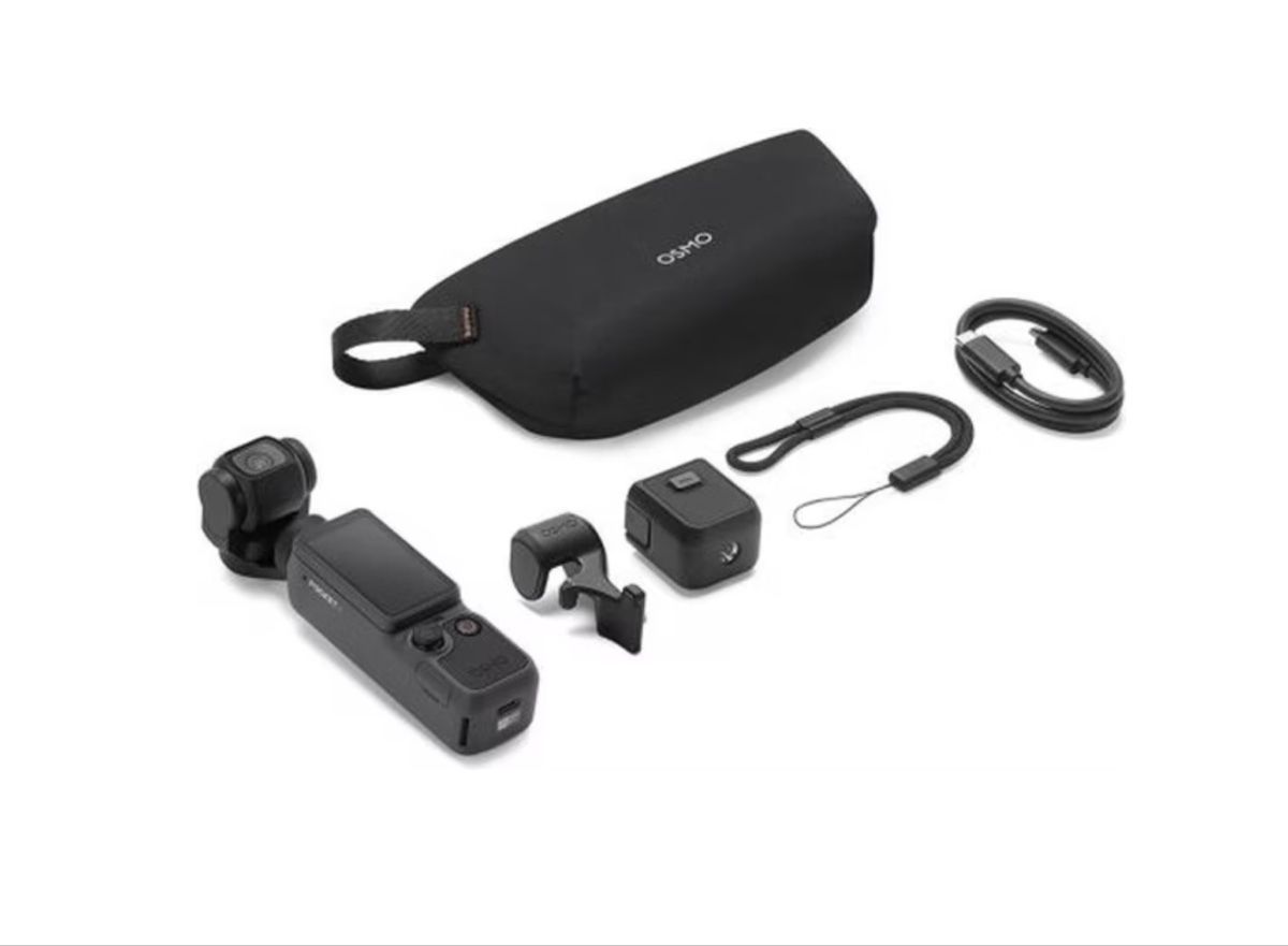 DJI Action Cam: DJI Osmo Pocket 4 Essential + UV-Filter & Hardcase – Neu (gemäss Beschreibung) aus Sarmenstorf von Hamsterfred