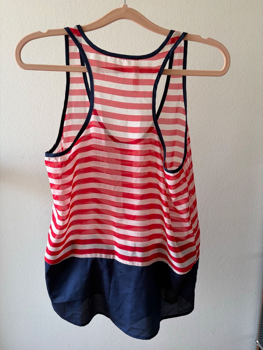 Top: Peppermint Top gestreift rot/weiss, Racerback, Gr. S – Usato da Aarau venduto da Better_Buy_From_Stef 1