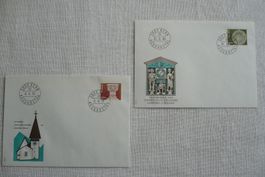 1979/80 2 FDC Architektur & Kunsthandwerk SBK 612/613