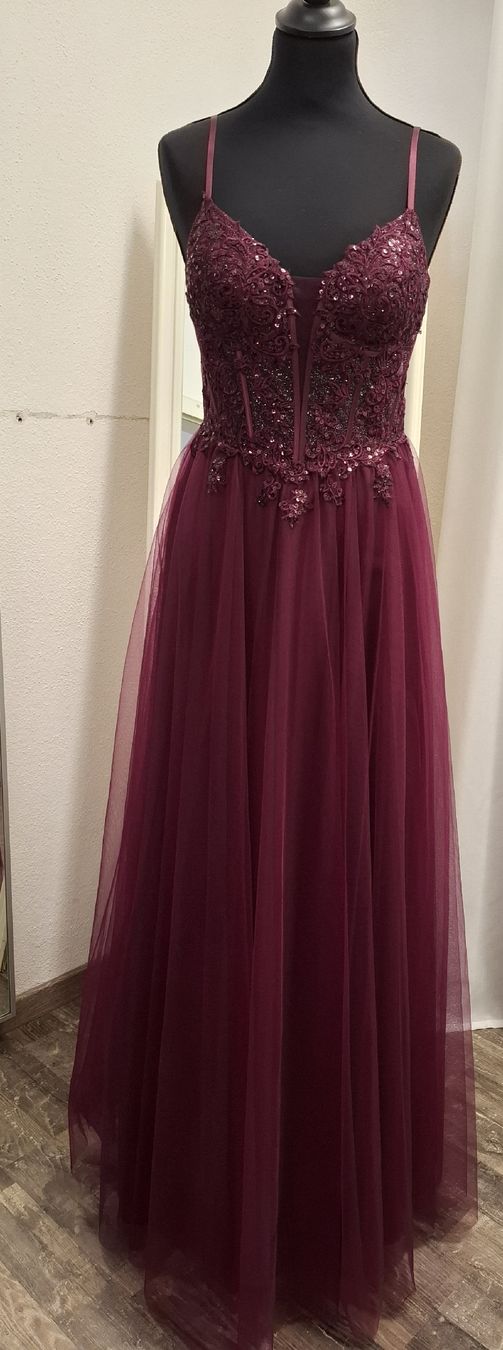 Vestiti: Bordeaux  ( Dunkle lila)Abendkleid – Nuovo (secondo la descrizione) da Uster venduto da VMT.