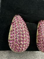 Ohrringe mit pinken Strasssteinen - Glamour pur!