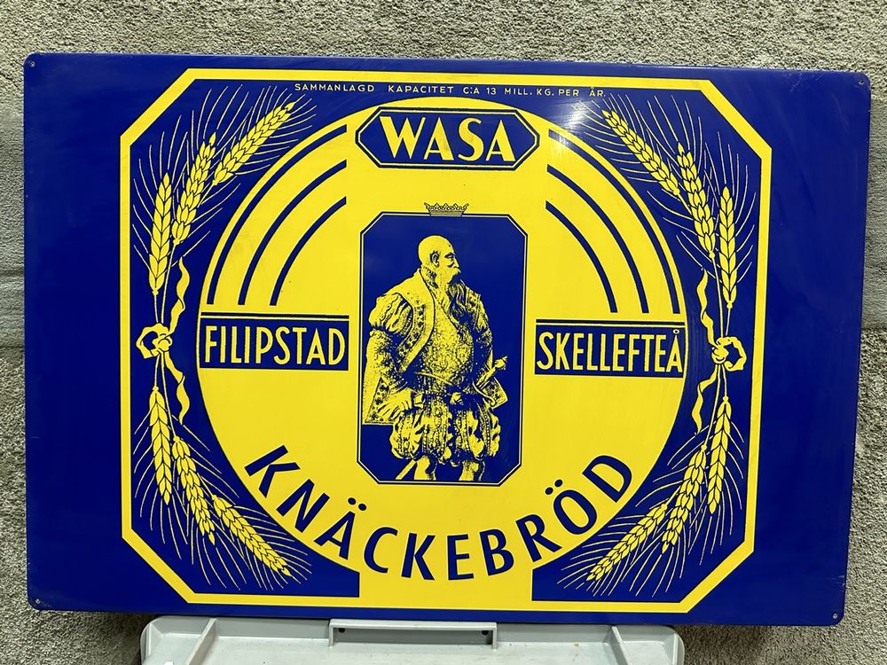 Wasa skelefftea filipstad Schweden Knäckebrot Werbung Reklam (Gebraucht ...