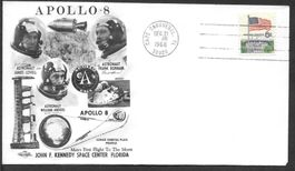 USA Sonderbrief Apollo 8 Startbeleg Cape Canaveral 21.12.68