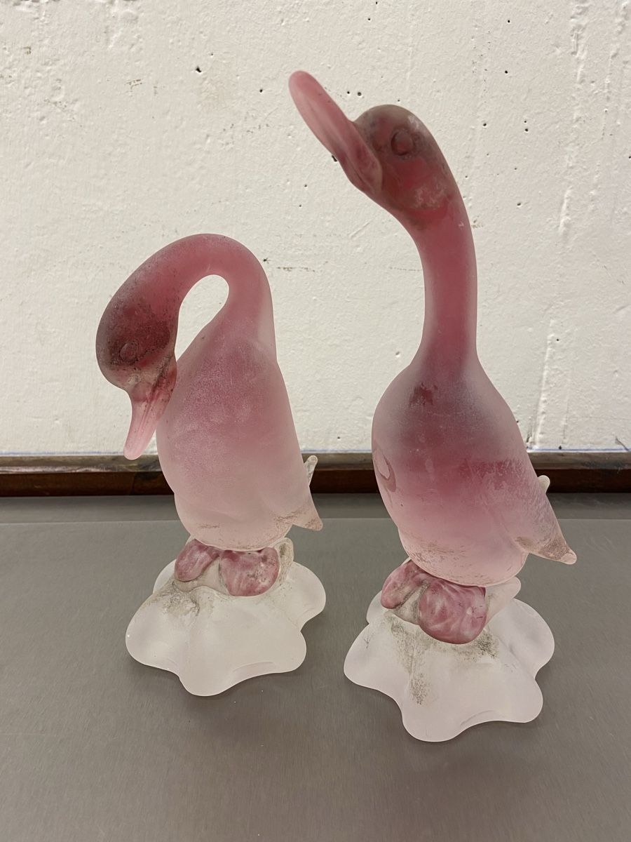 Sculture & Statue: 2 Murano Cenedese Glasenten Skulpturen – Usato da Dietikon venduto da brocki-eyra 8