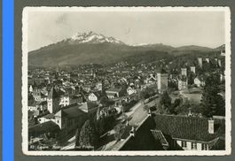 AK sw Luzern LU Museggtürme,Stadt,Pilatus © L.Nordman ≈1936
