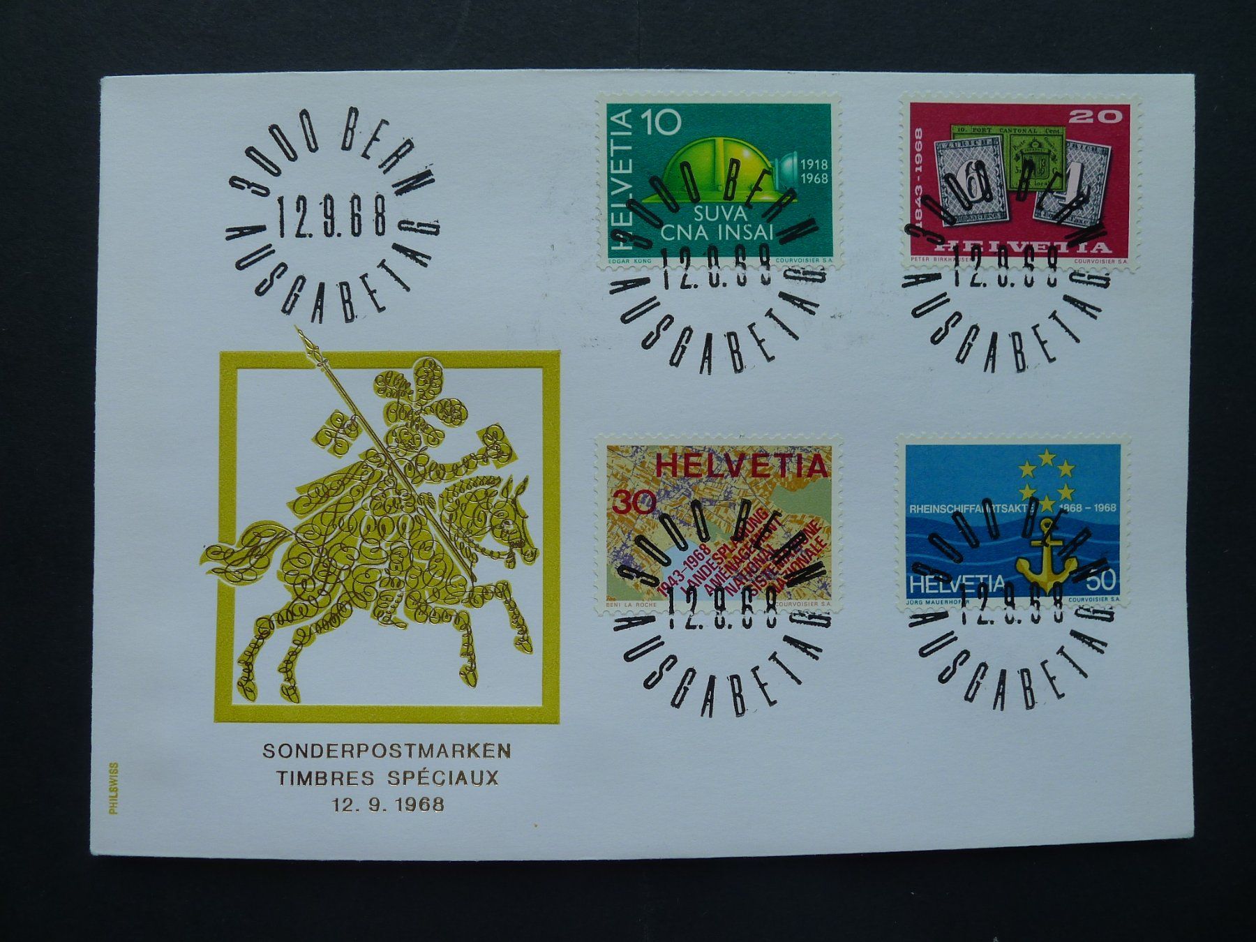 Tutti i francobolli: 1968 Nr. 457-460 auf FDC – Usato da Dagmersellen venduto da wyss1982