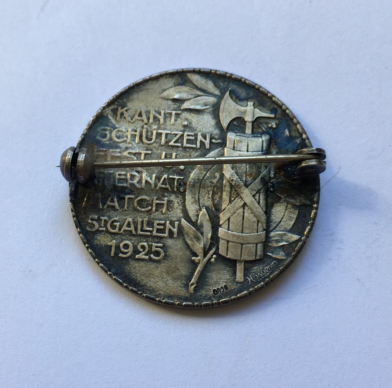 Medaglie: 1925 Schützenmedaille SG Silber – Usato da Kirchberg SG venduto da Helveticus00 1