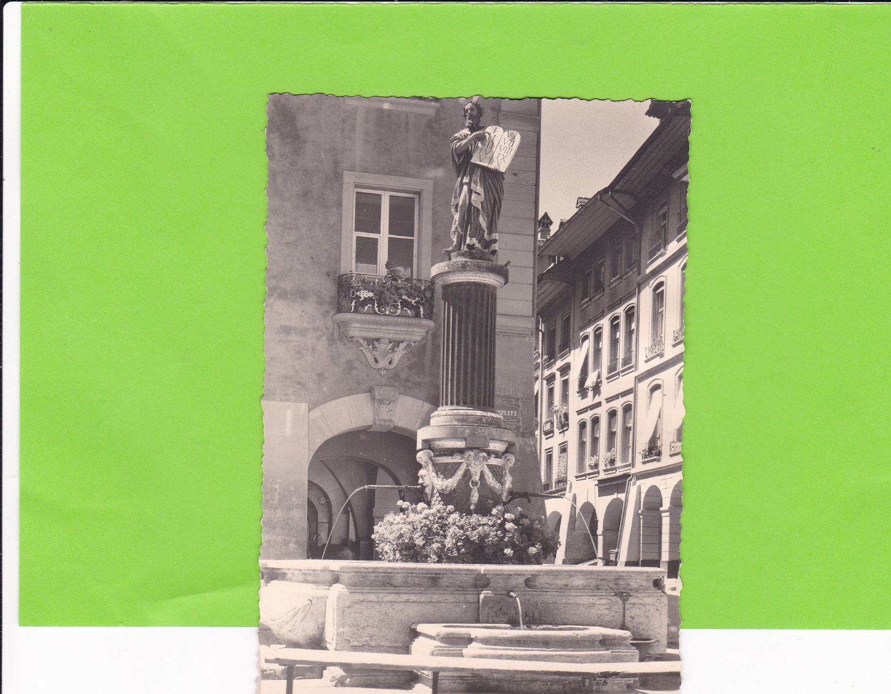 Cartoline postali: Bern-Mosesbrunnen – Usato da St. Peterzell venduto da neckertal