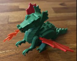 1 Stück  Lego Drache, grüne Edition mit Flügeln.