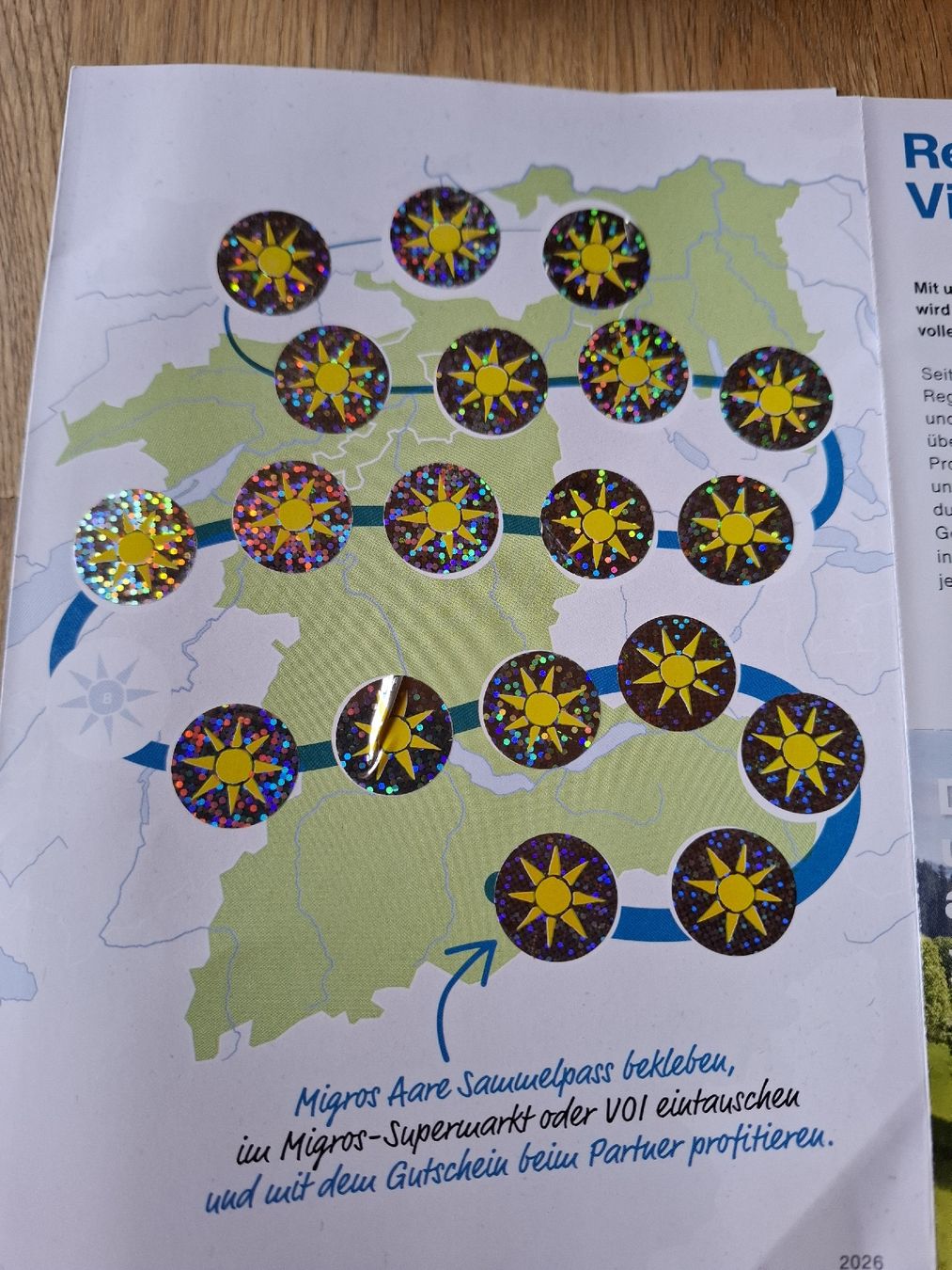 Migros Sammelmarken & -punkte: Migros Aare Sammelpass mit Stickern  – Neu (gemäss Beschreibung) aus Zuchwil von bvj_5t82