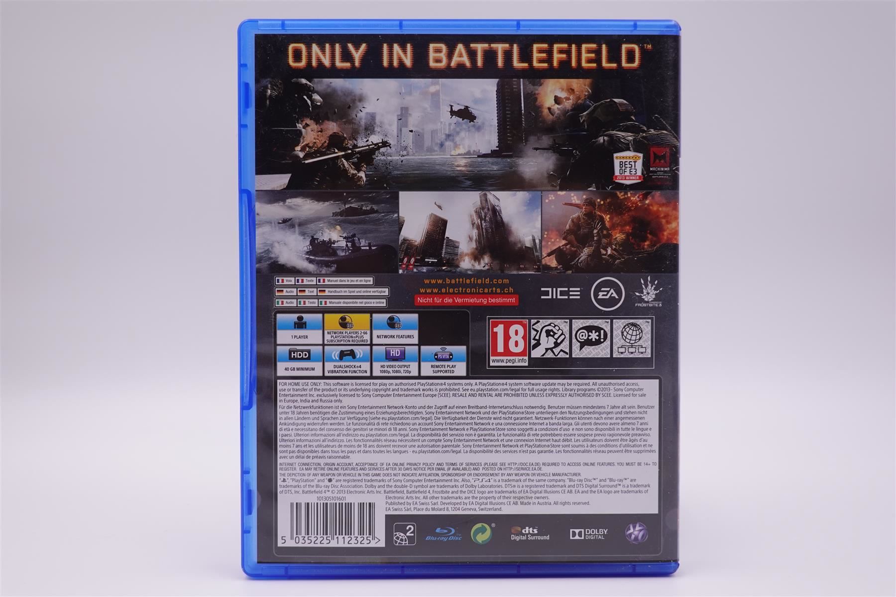 Sony Giochi: Battlefield 4 (PS4) – Usato da Herisau venduto da ZelliZone 1