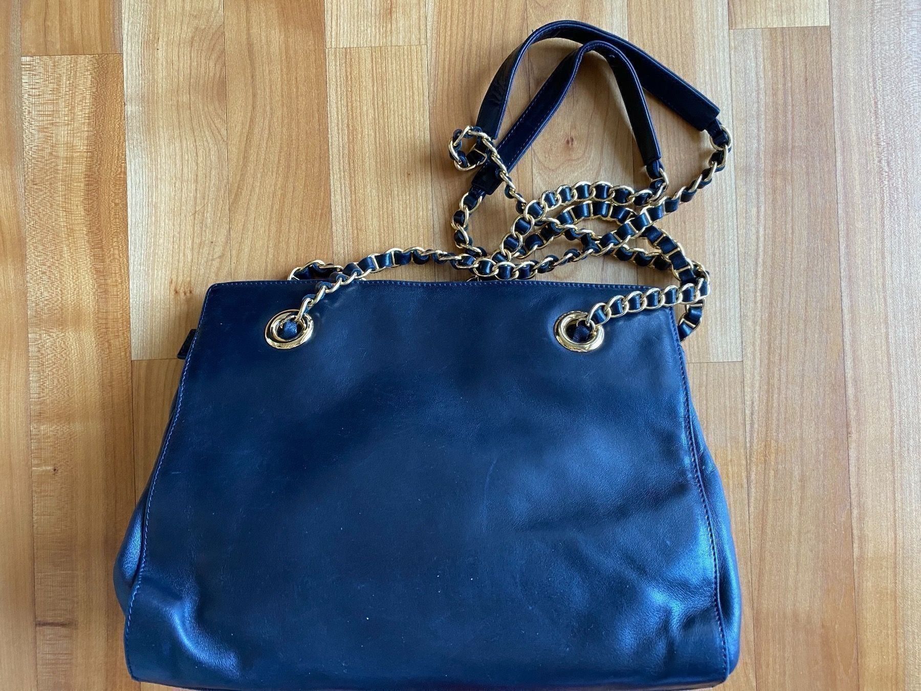 Taschen für Damen: Blaue Leder Handtasche - weiches Leder – Neu (gemäss Beschreibung) aus Zug von tami12 1