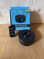 Mini Projektor LED schwarz mit Fernbedienung neuwertig