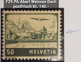 MA116 F29.2.02, Flugpostmarke Abart, weissem Dach Kt. 140.-