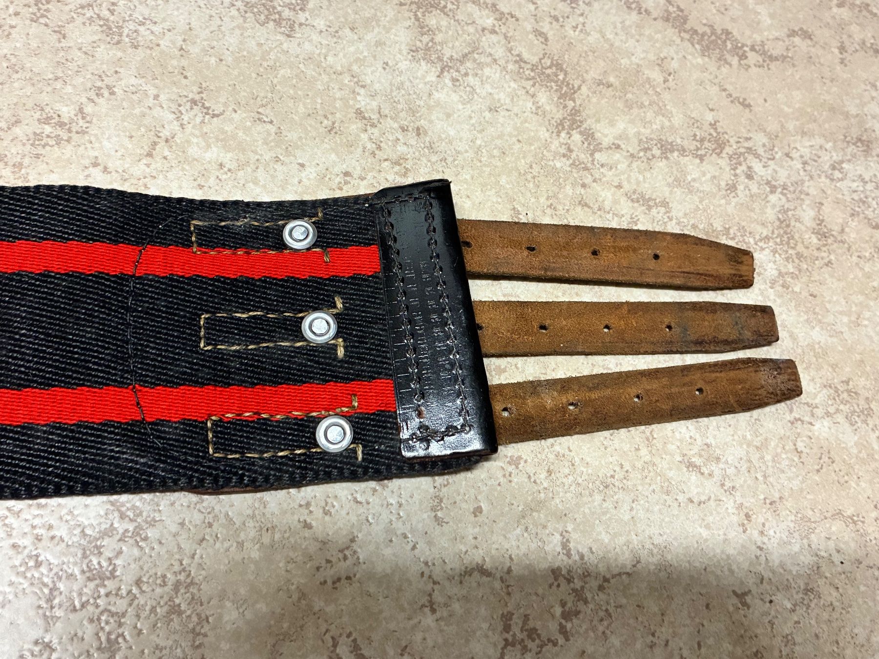 Attrezzatura da arrampicata: Feuerwehrgurt mit Karabiner Vintage – Usato da Horw venduto da adler65 3